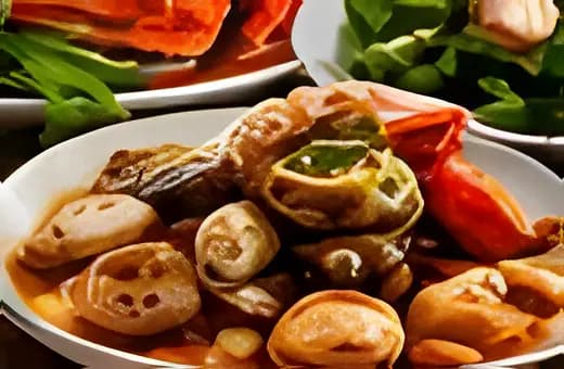 Ốc bươu nhồi thịt hấp sả